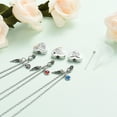 thumbnail image 5 of 3 Pack Urn Necklace for Ashes With 12 Birthstones DIY Cremation Heart Urn Necklace for Ashes for Women Cremation Ashes Jewelry Keepsake Ashes Locket, 5 of 7
