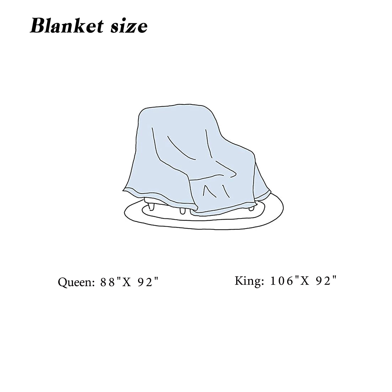 HIG Printed Cozy Blanket, Single Piece Luxury 100% Polyester, Soft Lightweight All-Season Bedding, Queen