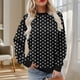 thumbnail image 1 of Heisall Womens Hoodies Spring Autumn Non-positional Print Fashion Casual Loose Ribbed Design Crewneck 2025 New Arrival Tops, 1 of 5