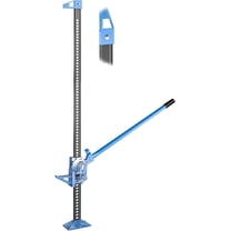 LARBANKE 60" Farm Jack,3 TON/6600 LBS Ratcheting Off Road Utility High Lift Jack,with Adjustable Height, Heavy-Duty for Tractors,Trucks and SUV,Blue