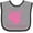 Heather and Black, variant on Inktastic Future Drummer Girls Girls Baby Bib