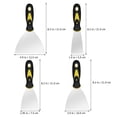 thumbnail image 3 of 8 Pcs Spatulas Stainless Steel Surface Spatula Drywall Tools with Handle, 3 of 9