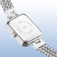 thumbnail image 4 of BERNY Silver Watches for Women, Dainty Rectangle Ladies Quartz Wrist Watch with Stainless Steel Bracelet Band, Waterproof Fashion Analog Women Watch Luxury Gift, Silver, 4 of 11