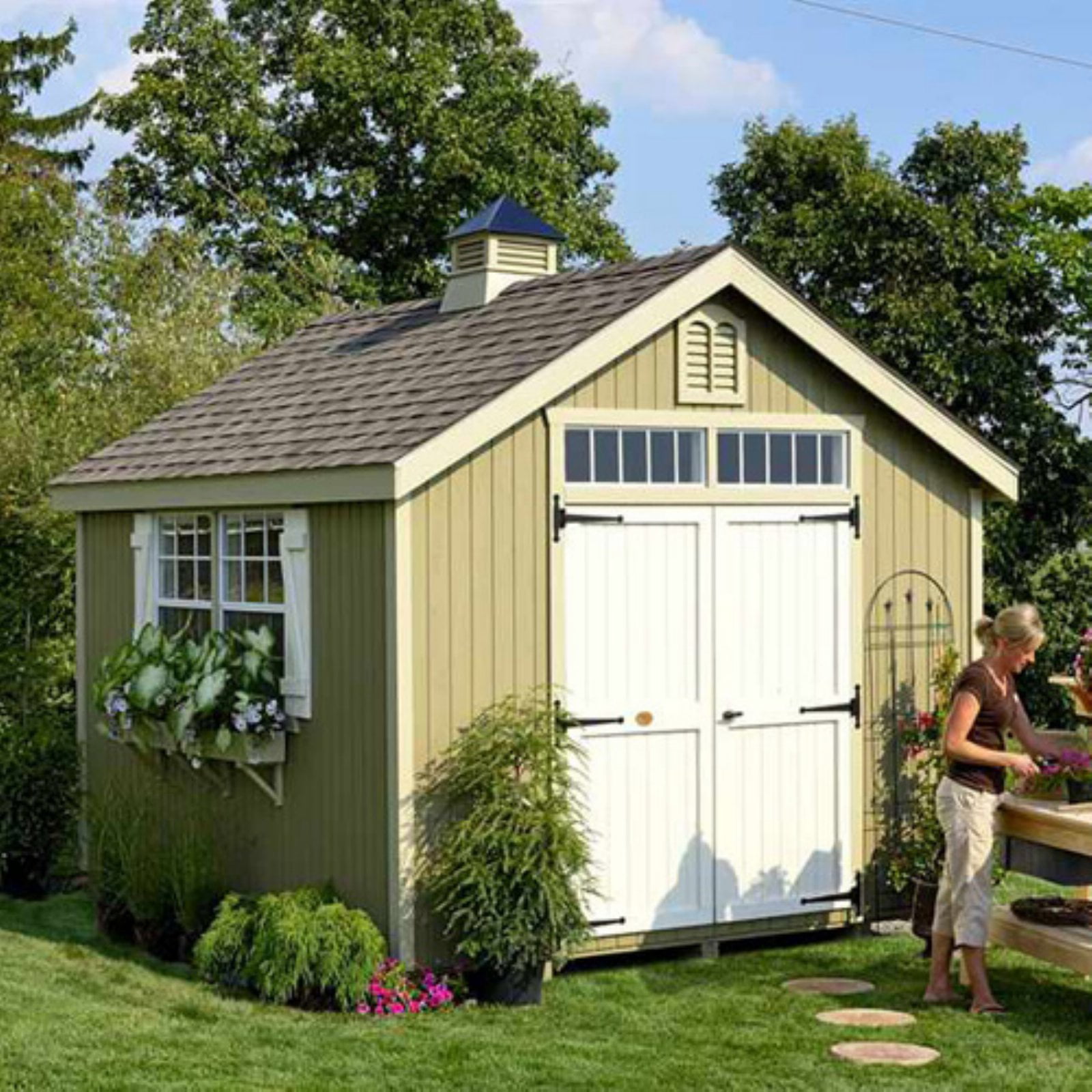 Little Cottage Williamsburg Colonial Panelized Garden Shed With