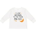thumbnail image 3 of Inktastic I Love My Papa To The Moon and Back Boys or Girls Long Sleeve Toddler T-Shirt, 3 of 5