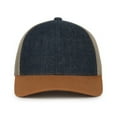 thumbnail image 2 of Outdoor Cap FFA-DNM FFA® Denim Trucker W/ Canvas Visor-Dark Blue/Khaki/Brown, 2 of 8