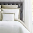thumbnail image 6 of Truly Soft Everyday Hotel Border White and Khaki 7 Piece King Microfiber Comforter Set, 6 of 7