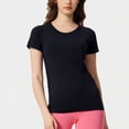 thumbnail image 4 of Roncen Women's Workout Tops Short Sleeve Shirts Yoga Sports Breathable Gym Athletic Top Slim Fit, 4 of 9