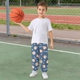 thumbnail image 5 of joogoo Blue Baseballs Stars Boys' Sweatpants Jogger Pants 4T, 5 of 8