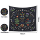 thumbnail image 2 of Tapiz de luna de plantas, tapiz botánico de fase lunar para colgar en la pared, tapiz de plantas florales, tapices naturales, tapiz floral estético, decoración de pared botánica para dormitorio, sala, 2 of 7