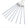thumbnail image 4 of Luces LED de cadena de meteoritos, luces de carámbano románticas ultrabrillantes impermeables para fiesta, boda, árbol, hogar, patio, decoración al aire libre, azul, 4 of 7