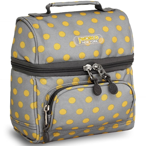 J World Girls Corey Insulated Kids Lunch Bag for School, Candy Buttons