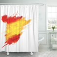 thumbnail image 1 of ABPHQTO Pincel Grunge Mapa de España con bandera española Pintar Contorno Abstracto Mundo Borde Baño Cortinas de ducha 152x180 cm, 1 of 2