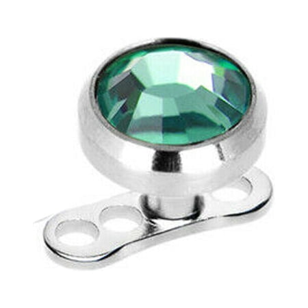 Dermal Top and Anchor pack of 4 with Cubic Zirconia