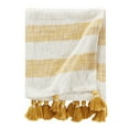 thumbnail image 2 of Brielle Home Lara Striped Cotton Throw Blanket, 2 of 4