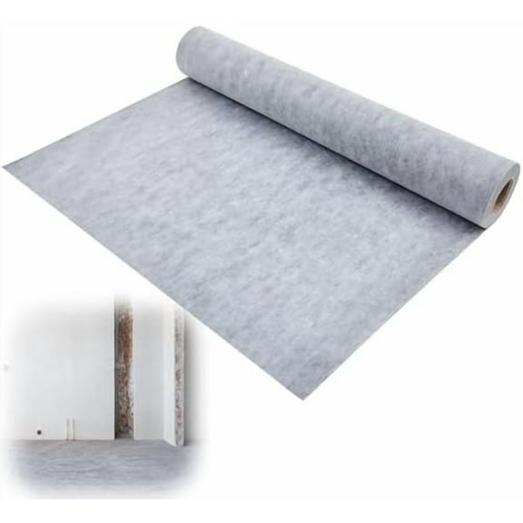 3.94 ft x 114.8 ft / 452 Sq ft Waterproof Membrane for Shower 23.6 Mil Thick Tile Underlayment Shower Membrane PE Fabric 0.6 mm for Sauna Bathroom Walls Roof$$Tools & Hardware Other
