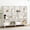 Warm White, variant on IOTXY Freestanding Wooden Low Bookcase - 2 Ties 4 Cubes Open Storage Cabinet with Legs White