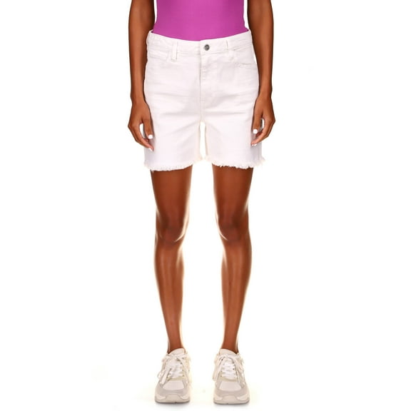 Sanctuary Denim Womens Sidewalk Denim Frayed Hem Denim Shorts