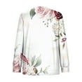 thumbnail image 4 of VEKDONE Sweatshirts for Women Floral Graphic Long Sleeve Blouse Fall Loose Fit Crewneck Pullover Top Plus Size Soft Comfy Sweatshirt No Hood, 4 of 5