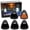 Smoked Lens with Amber LED Lights, variant on Black-Out Smoked Lens Amber Yellow Full LED Cab Roof Marker Lamps Replacement For Ford 1999-2016 F250 F350 F450, Also Universal Fit For Other Trucks