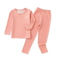 thumbnail image 3 of Bxsruta Children's Two-Piece Set, Premium Wool Blend Thermal Underwear Layer, Silk Touch Base Outfit, 3 of 5
