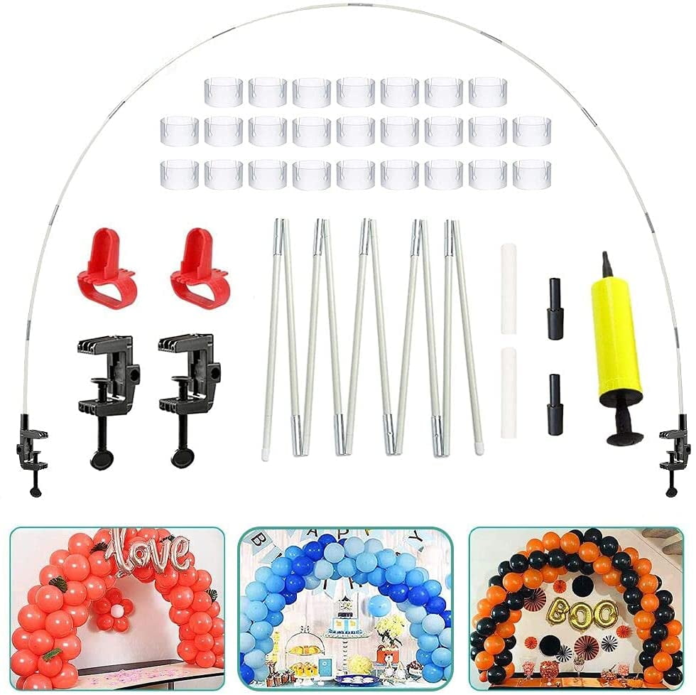 Balloon Arch Kit 12ft Adjustable Balloon Arch Stand with Tie Tool +Clip