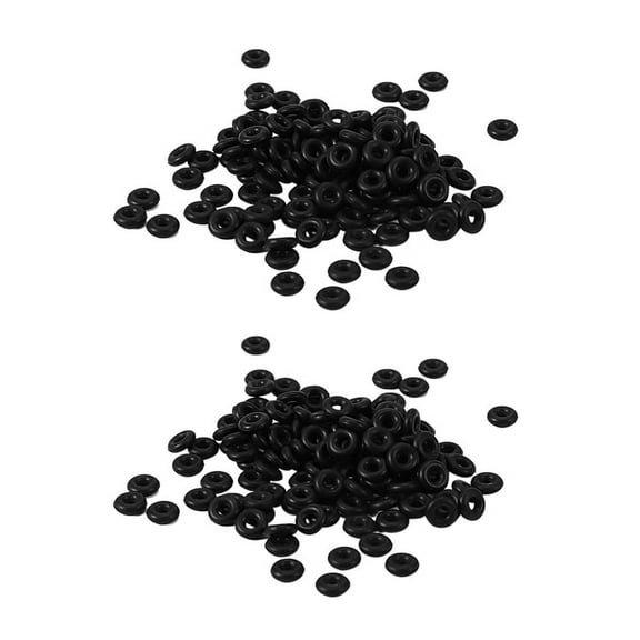 1000 Pcs, 6 x 2 x 2 mm Mechanical Rubber O Ring Oil Seal Seals