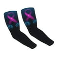 thumbnail image 6 of Lsque Two Human Hands are Holds Pink Ribbon Awareness Cooling Arm Sleeves for Men & Women -Compression Sleeves to Cover Arms for Working,Sun Sleeves for UV Protection,Breathable, Moisture-Wicking, 6 of 8
