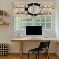 thumbnail image 5 of Japanese Style Tier Curtains 36 Inch Length, Grey Farmhouse Owl Birds Branches Cafe Short Curtains for Bathroom Over Sink, Small Kitchen Curtain Light Filtering Tiered Drapes 2 Panels 27.5"Wx36"L, 5 of 8