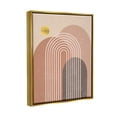 thumbnail image 3 of Stupell Industries Geometric Abstract Arch Shapes Graphic Art Metallic Gold Floating Framed Canvas Print Wall Art, Design by Caroline Alfreds, 3 of 6