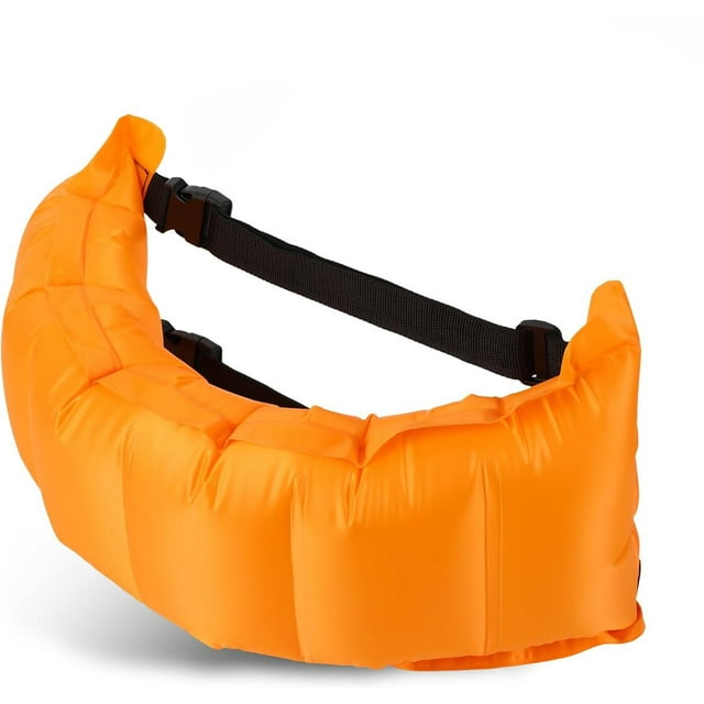 YSTIANN Inflatable Swim Belt for Adults - Adjustable Waist Float with Buckle & Rope, Portable Pool Flotation Aid for Beginner Swimmers & Water Training(XL) AZ78-4542