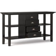 thumbnail image 3 of Allora Table Console Transitionnelle en Bois 54 Pouces Couleur Noyer, 3 of 7