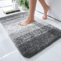 XmhyTop-A Modern Soft Fluffy Shaggy Rug for Bedroom Livingroom Small Chair Decor Rugs-16" x 24",Grey