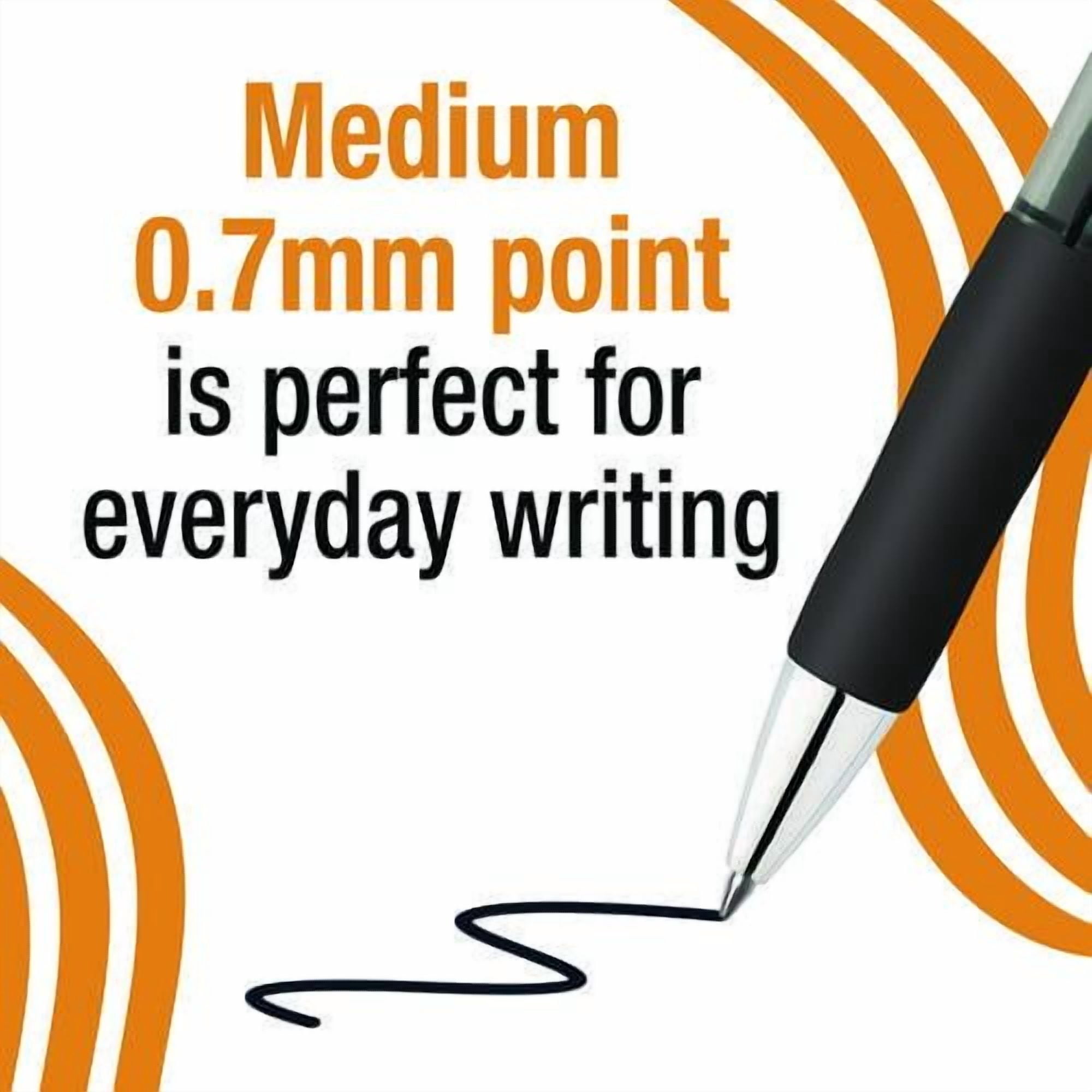 Gel-ocity Pro Gel Pen, Retractable, Medium 0.7 mm, Black Ink, Translucent Black/Black Barrel, 4/Pack | Bundle of 10