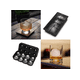 thumbnail image 2 of 2 Piezas Molde Para Hielo Esferas Y Cubos Grandes Con Embudo Xtellar negro, 2 of 4