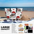thumbnail image 3 of Yiaed Rabbit And Hedgehog Print Large Capacity Beach Travel Bag - Waterproof Zipper Vacation Tote for Sandproof Storage, and Camping, 3 of 5