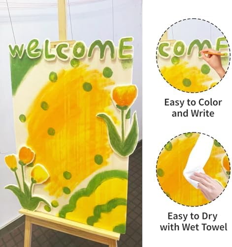 Tekola 10 Pack Foam Boards 11" x 14", 5mm Thickness Styrofoam Core for Crafts, White Poster Vision Presentation Mat Board