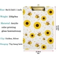 thumbnail image 2 of FMSHPON Cute Sunflower Bee Pattern Clipboard Hardboard Wood Nursing Clip Board and Pull for Standard A4 Letter 13x9 inches, 2 of 6