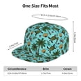 thumbnail image 6 of Balery Baseball Cap Flat Bill Hats for Men Adjustable Size for Running Workouts and Outdoor Activities All Seasons Dad Hat(Pineapple Sea Turtle ), 6 of 9
