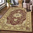 thumbnail image 5 of CAROMIO 5' x 8' Vintage Area Rugs Boho Rug Rug for Living Room Bedroom Dining Room Indoor Oriental Traditional Area Rug Medallion Collection Machine Washable, Red/Yellow, 5 of 5