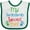 White and Green, variant on Inktastic Mommom Loves Me Childs Boys or Girls Baby Bib