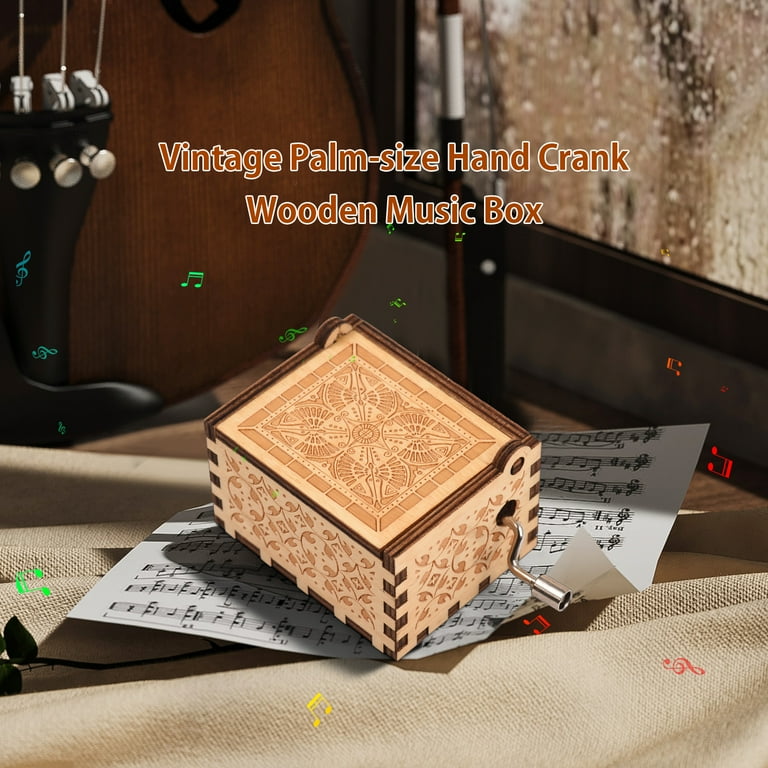 Collectible wooden on sale music box