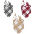 thumbnail image 1 of Serviette de Salive à Franges pour Chien avec Triangle pour Animaux de Compagnie - Lot de 3, 1 of 5