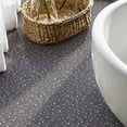thumbnail image 6 of 10 Pcs Dark Gray Terrazzo Peel and Stick Floor Tiles, 12x12 in Covers 10 Sq. Ft. Self-Adhesive DIY Vinyl Flooring, Removable & Waterproof for Bathroom, Kitchen, Walls, Bedroom, 6 of 8