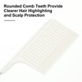 thumbnail image 4 of Unique Bargains Hair Highlighting Comb Professional Highlight Comb with Stainless Steel Rat Tail Baby Lights Highlighting Comb Practical Hair Highlighting Tools for Home and Salons Beige, 4 of 7
