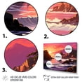 thumbnail image 4 of Designart "Magical Dusk in Pink and Yellow I" Extra Large Coastal Framed Wall Art - Coastal Pink Coastal Sunset Living Room Framed Canvas Art, 4 of 7