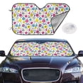 thumbnail image 2 of Balery Doodle Fruits Print Car Windshield Sun Shade,Windshield Sunshade for Car Pickup Truck SUV Accessories-Medium, 2 of 7