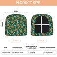 thumbnail image 3 of Green Highland Cow Dinosaur Seat Covers for Dining Room Chairs Set Of 4,Stretch Printed Washable Chair Seat Cover with Elastic Ties and Button,Removable Waterproof Couch Cushion Covers, 3 of 6