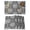 Black, variant on Grey Palm Tree Placemats Set of 8 Summer Botanical Tropical Tree Place Mats Indoor Wipeable Table Mats Washable Cloth Dining Table Placemats for Kitchen Holiday Party Home Decor 13x19 Inch