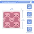 thumbnail image 2 of GZHJMY 6 Pack Pink Pig Cartoon Washcloths – Soft Face Towels, Gym Towels, Hotel and Spa Quality, Reusable Pure Cotton Fingertip Towels, 2 of 6